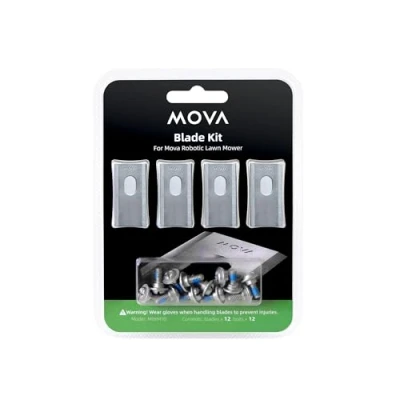 Image de Kit de Lames Remplacement pour Robot Tondeuse MOVA, Rapide, Lame x12, Boulon x12