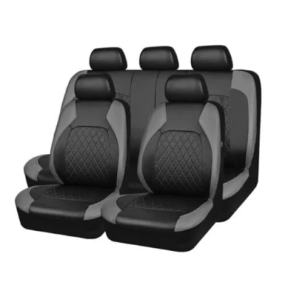 Image de GLYGLY 9 Pièces Housse Siege Voiture Cuir pour Renault Megane/Megane R.S/E Tech IV III II I MK 4 3 2 1 Universelles Imperméable Respirant Anti dérapant Protege Siege,Grey