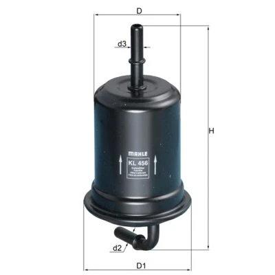 Image de MAHLE ORIGINAL KL 456 Filtre à Carburant de conduite 8 7,9 TOYOTA: Land Cruiser Prado 120, HILUX 3 Pick up