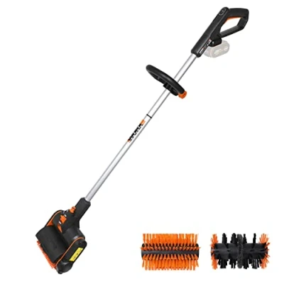 Image de WORX Brosse de Nettoyage Surface et Terrasse sans Fil 20V pour des Pierres, Surfaces en Bois, Mauvaises Herbes Gazon Artificiel Livrée Batterie ni Chargeur WG441E.9