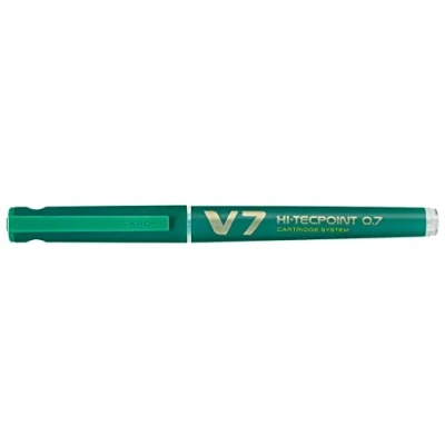 Image de Pilot Roller Rechargeable Hi TechPoint V7 Begreen Pte Moyenne Encre liquide Vert