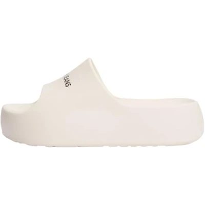 Image de Tommy Jeans Flatform POOL Slide Mules, Femme, Taille: 39 40, Newsprint Matière synthétique