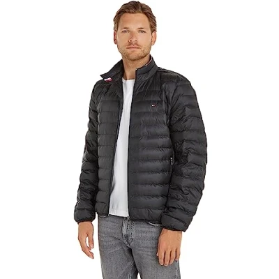 Image de Tommy Hilfiger Packable Circular Jacket Veste misaison, Homme, Taille: XL, Black
