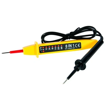 Image de Electraline 58200 Testeur 8 Fonctions 6 400 V Noir/Jaune