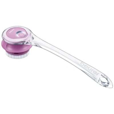 Image de Beurer FC 55 Brosse Corporelle avec Poignée Amovible Étanche 2 Embouts: pour le dos et Gommage une Peau Douce, Convient à tous les types de