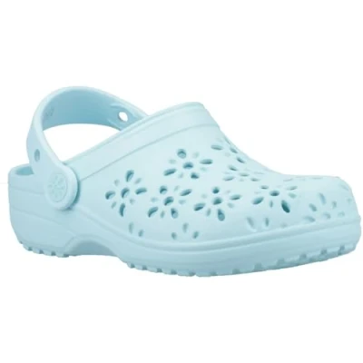 Image de Crocs Mixte Enfant Classic Floral Cut Out Clog K Sabot, Bleu Vert, 30/31 EU