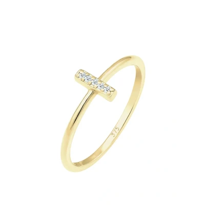 Image de Elli PREMIUM Croix Geo Diamant (0.05 ct.) 375 or Jaune