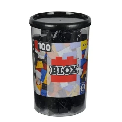 Image de Simba 104118916 Ensemble de Blocs Construction Blox 8 100 Pièces Noir