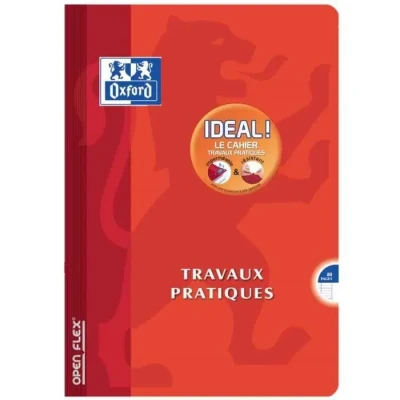 Image de OXFORD Cahier de Travaux Pratiques OpenFlex A4 Grands Carreaux Seyès/Uni Blanc 80 Pages Agrafées Couverture Polypro Coloris Assortis