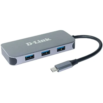 Image de D Link DUB 2335 Hub USB C 6 en 1 avec Alimentation (PD 60W), 4K HDMI, Gigabit Ethernet, 3 Ports 3.0, pour PC, MacBook Pro, Air, iPad Chromebook, Surface Pro et Plus