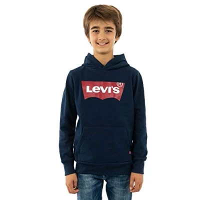 Image de Levi&#039;s Batwing Screenprint Hoodie Sweat à capuche pour enfants, Taille: 140, Dress blues