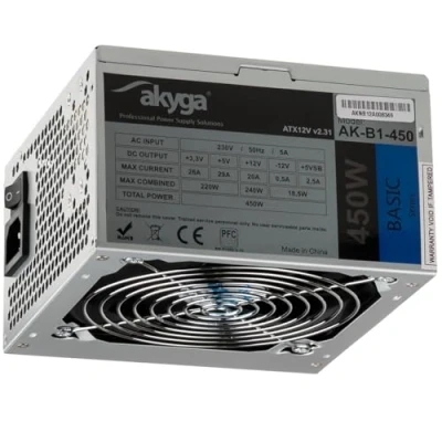 Image de Akyga AK B1 400 unité d&#039;alimentation d&#039;énergie W 20+4 pin ATX Vert