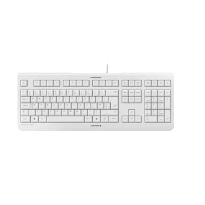 Image de Clavier Cherry KC 1000 USB Disposition R U Gris pâle Technologie LPK