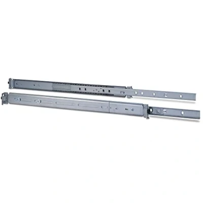 Image de Kit de rails pour armoire Inter Tech 18&quot; Telescopique 1U 19 pouces Gris