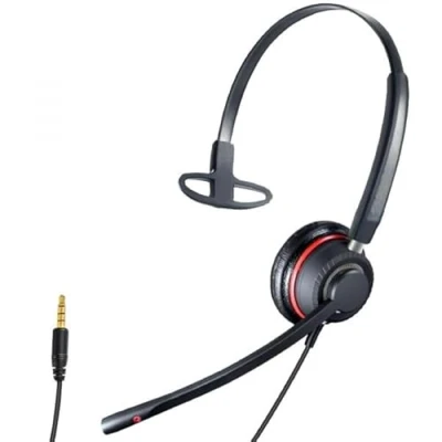 Image de Micro Casque Filaire CLEYVER Flex Jack Mono Ultra Léger Antibruit 3,5 mm