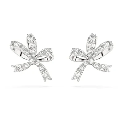Image de Swarovski Volta BOW Boucles d&#039;oreilles, Femme, Taille: One Size, White