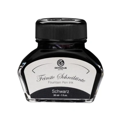 Image de 30 ml d&#039;encre Noire pour stylo à plume dans un verre encre, encre d&#039;écriture plume, encrier, de calligraphie