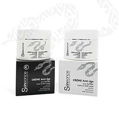 Image de SKINEANCE Duo crème jour et nuit au venin de serpent Actifs anti âge Réduit les rides d&#039;expression, ridules, poches cernes 2 x 50ML