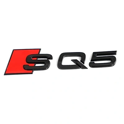 Image de Audi 80A071804 Autocollant avec Inscription SQ5 Black Edition Emblème Noir/Rouge