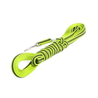 Image de Julius K9 218GM NE S10 Laisse antidérapante Color &amp; Gray avec poignée, 14 mm x 10 m, Néon Gris
