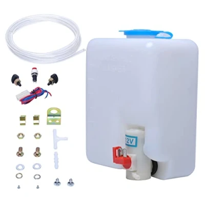 Image de Pompe de Lave glace Universelle 12 V avec Interrupteur à Bouton Jet 160186 Kit Bouteille Réservoir Universel par Poweka
