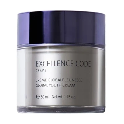 Image de Excellence Code Crème Yonka 50ml Soin Anti Âge pour Peaux Matures Régénère, Raffermit, Lisse et Unifie Agit sur les Ridules Rides Profondes