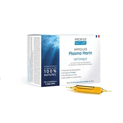 Image de PROPOS&#039;NATURE Plasma Marin Isotonique, Blanc, 30 Ampoules de 10 ml