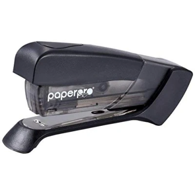 Image de PaperPro Injoy 20 un moindre effort Compact agrafeuse avec ôte agrafe intégré, feuilles, Rouge/Gray (1511) coloris assortis