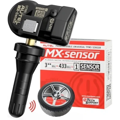 Image de Autel TPMS Sensor 1 Sensor, MX Dual Frequency, 100% Programmable Tire Fonctionne avec Outil TS408S TS501 Pro TS508WF TS601 (Communiqué Presse, Valve en Caoutchouc Pièce)