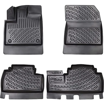 Image de Lot de tapis en caoutchouc design 3D pour Citroën Berlingo (III) à partir 2018 Bord extra haut 5 cm