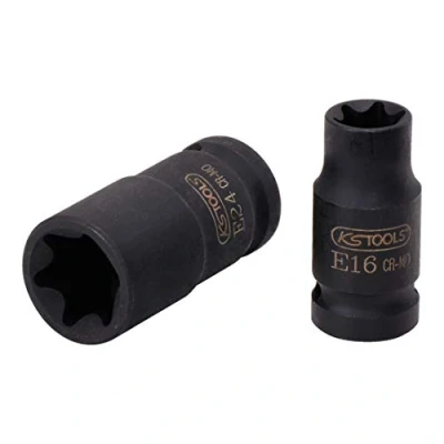 Image de KS TOOLS 515.0983 Douille à choc 30 E8 10 (3/8&quot;) Torx extérieur, Profilé en E