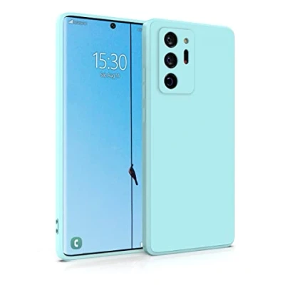 Image de MyGadget Coque pour Samsung Galaxy Note 20 Ultra Case TPU Souple &amp; Soft Cover Protection Extra Fine Légère Étui Coloré Anti Choc et Rayures Bleu Clair