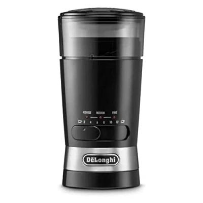 Image de De&#039;Longhi 1 KG210 Moulin à café 90 grammes, Lames en Acier Inoxydable, capacité de Tasse réglable, Utilisation Ultra Rapide, Multicolore