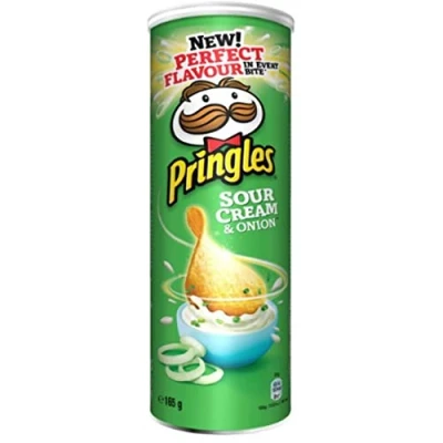 Image de Les frites Pringles Cream &amp; Onion (165 g)