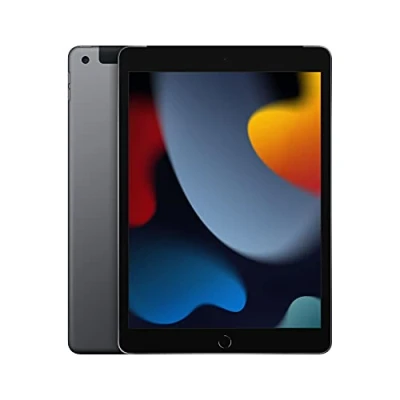 Image de 2021 Apple iPad (10,2 pouces, Wi Fi + Cellulaire, 64 Go) Gris Sidéral (Reconditionné)
