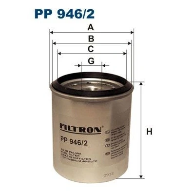 Image de FILTRON PP 946/2 Filtre à Carburant vissé JEEP: Cherokee II, Grand I, CHRYSLER: Voyager 2, / II