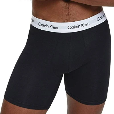 Image de Calvin Klein Homme Lot de 3 Boxers en Coton Extensible Blanc/Gris/Noir Taille L