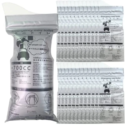 Image de Alled Urine Jetables 700ml,Sacs à Ordures Camping Sac d&#039;urgence Pee, Urinoir WC, Vomir pour Longs Voyages de Voiture Toilette Portable Enfant Hommes Femmes (20 Pack)