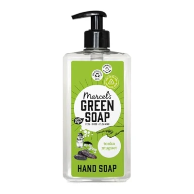 Image de Marcel&#039;s Green Soap savon pour les mains Tonka et Mugulet Distributeur de 100% Eco Friendly Vegan 97% Biodégradable 250 ML