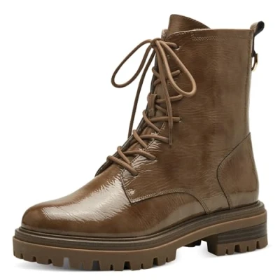 Image de Tamaris Bottines à plateau, Femme, Taille: 39, Camel Matière synthétique
