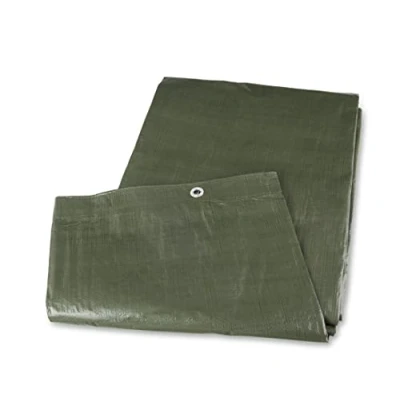 Image de Mivos Bâche Universelle 3 x 4 m Vert Résistante à la Moisissure de Protection 90g Imperméable en Tissu pour Voiture Meubles Jardin Bois PP PE avec Oeillets Aluminium