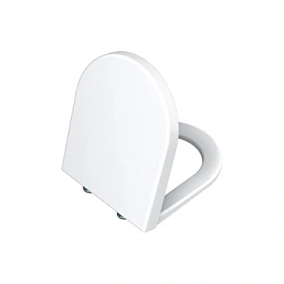 Image de Vitra S50 Toilet Seat with Slow Close Mechanism 003/309 White Abattant WC et Housse Blanc