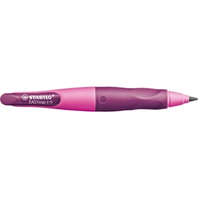 Image de Crayon à pression ergonomique STABILO EasyerGo 3,15 en rose/lilas pour Mancini avec mm de plomb grade HB
