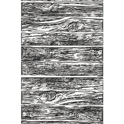 Image de Sizzix 3 D Texture Fades Dossier de gaufrage Mini Lumber par Tim Holtz, 665460, Papier, Multicolor, Taille unique