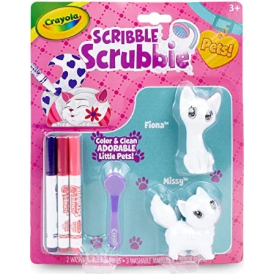 Image de CRAYOLA Washimals Set de Recharge à Utiliser avec Le kit d&#039;activités pour colorier et Faire Bain aux Petits Animaux, Chatons Inclus, Parfait comme Jeu ou Cadeau, partir 3 Ans