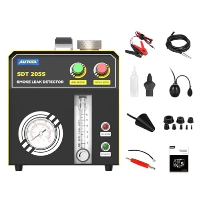 Image de SDT 205S Détecteur de Fuite Fumée EVAP Voiture DC 12V avec Débitmètre Réglable, Testeur/Localisateur Diagnostic Tuyau Carburant Automobile Deux Modes Affichage pour Tous Les Véhicules