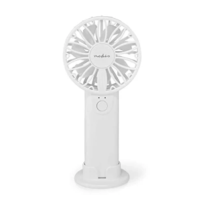 Image de Ventilateur à Main NEDIS FNHH1WT 60 mm 2 Vitesses Blanc