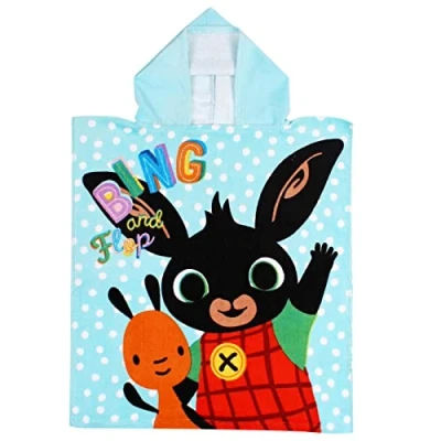 Image de Jerry Fabrics Poncho Bing Serviette avec Capuche Motif Lapin 50 x 115 cm