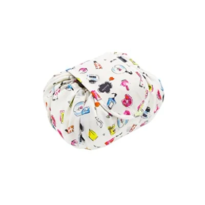 Image de ONEGenug Trousse de maquillage en velours avec cordon serrage pour femme paresseuse, Modèle shampooing