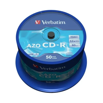 Image de CD R VERBATIM 80 min 700 Mo 50 supports 52x